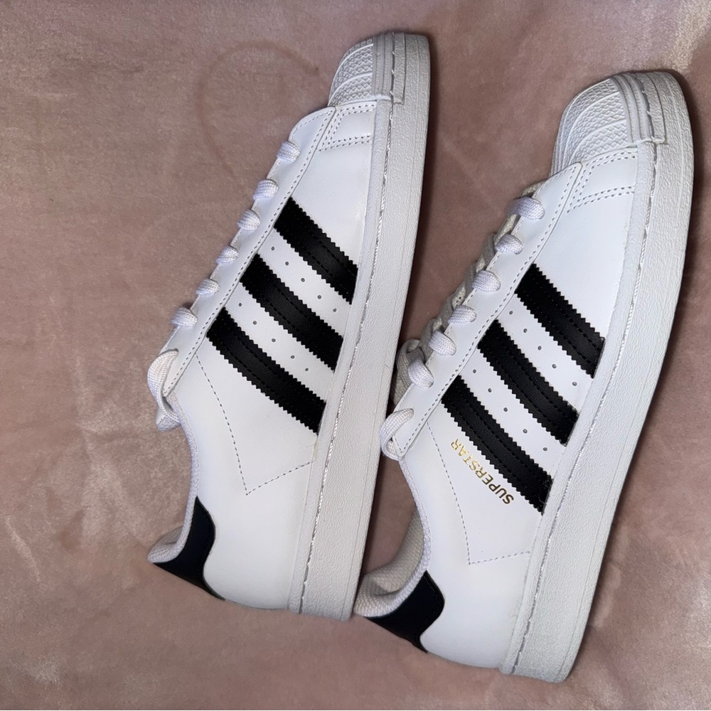 Adidas Superstar White with Black Stripes Men's Sneakers